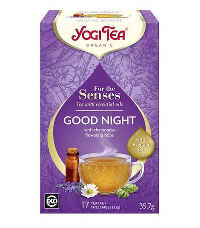 Yogi Tea For the Senses Herbata Good Night Spokojna noc BIO, 17 saszetek