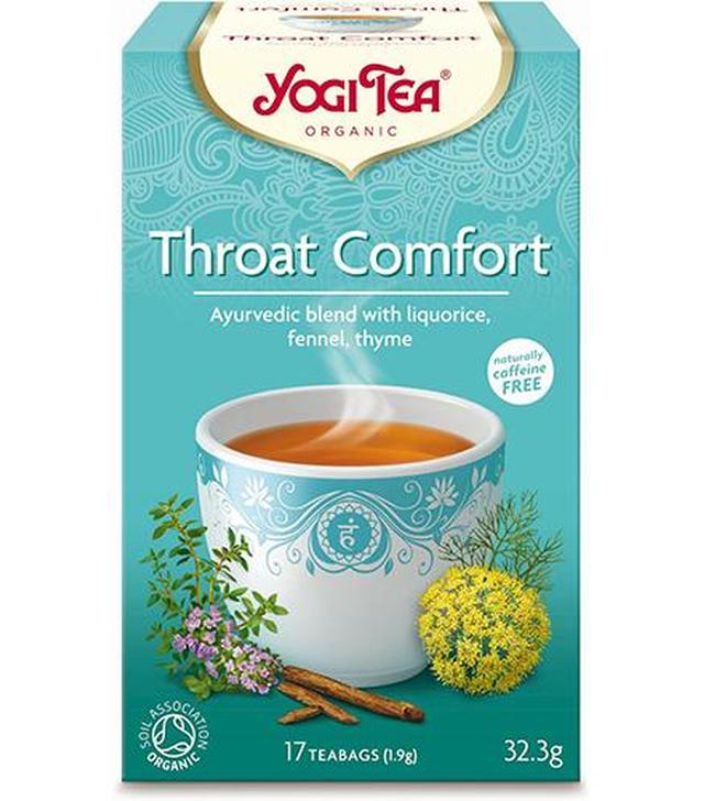 Yogi Tea Organic THROAT COMFORT Na gardło BIO - 17 sasz. - cena, opinie, stosowanie