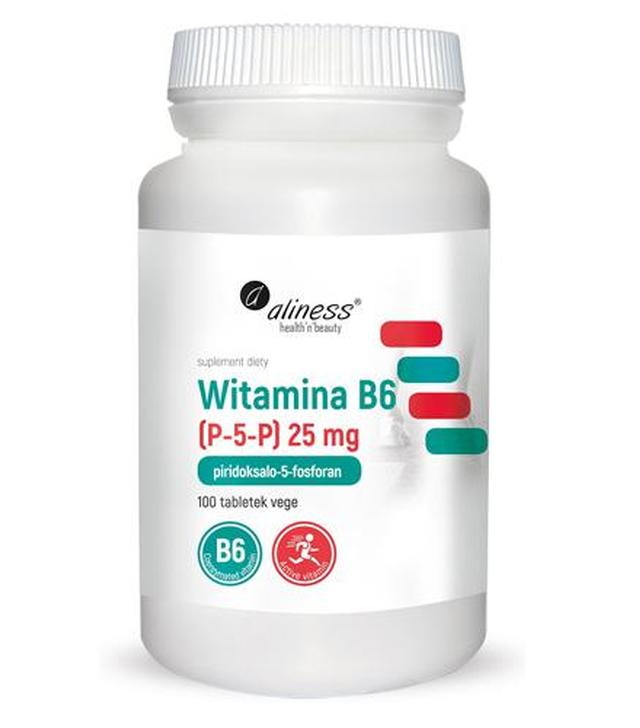 ALINESS Witamina B6 25 mg - 100 tabl. Suplementacja witaminy B6.