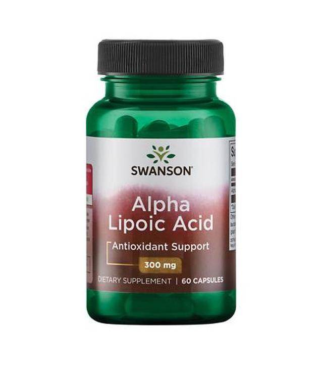 Swanson ALA kwas alfa liponowy 300 mg, 60 kapsułek