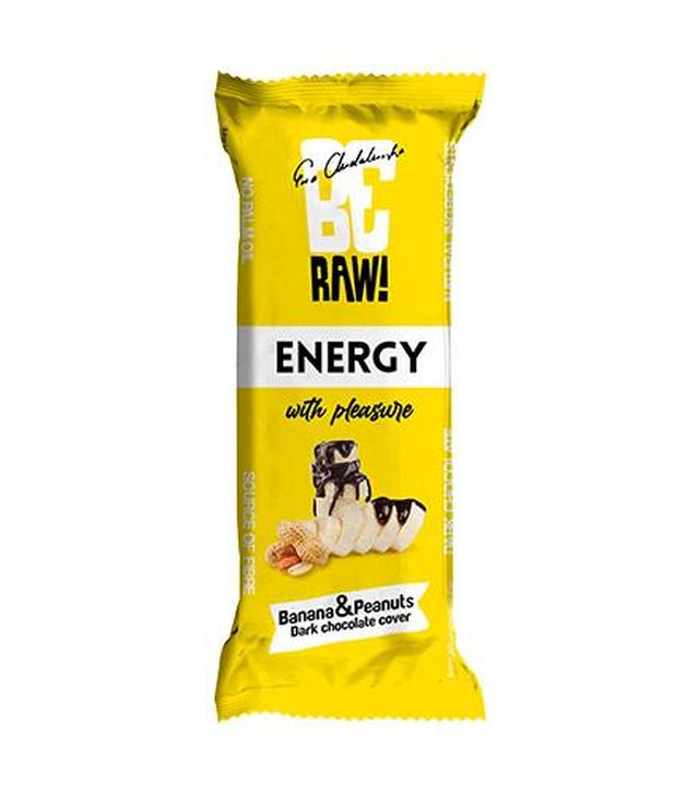 BeRAW! Energy Baton energetyczny Banana&Nuts, banan, orzeszki ziemne, 40 g - ważny do 2024-07-20