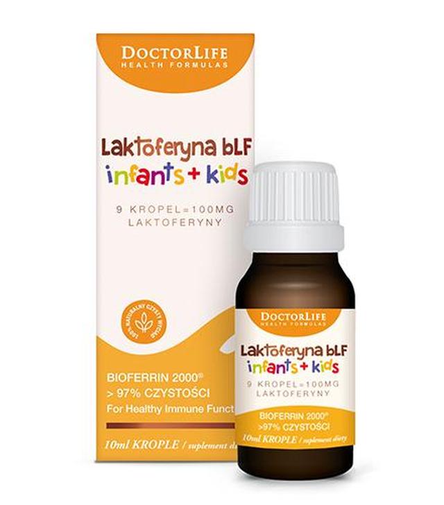 Doctor Life Laktoferyna bLF infants + kids - 10 ml - cena, opinie, właściwości