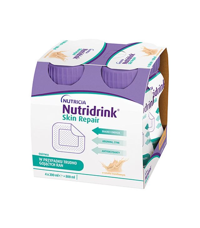 Nutridrink Skin Repair, napój o smaku wanilia, 4 x 200 ml