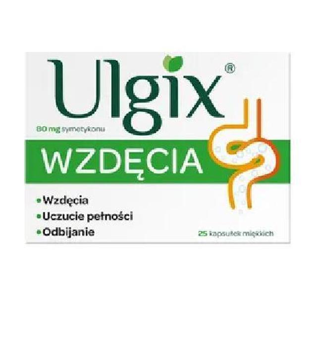 Ulgix Wzdęcia 80 mg 25 kapsułek