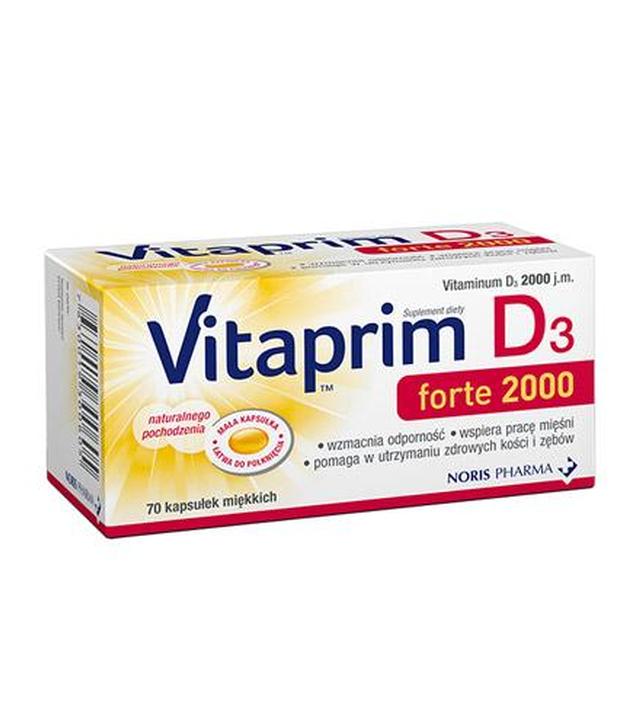 Vitaprim D3 Forte 2000 - 70 kaps. - cena, opinie, wskazania