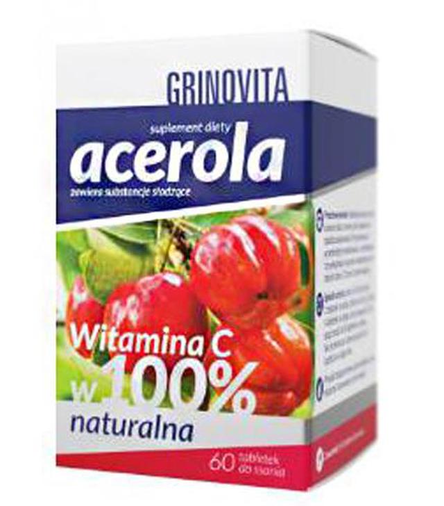 Grinovita Acerola, 60 tabletek