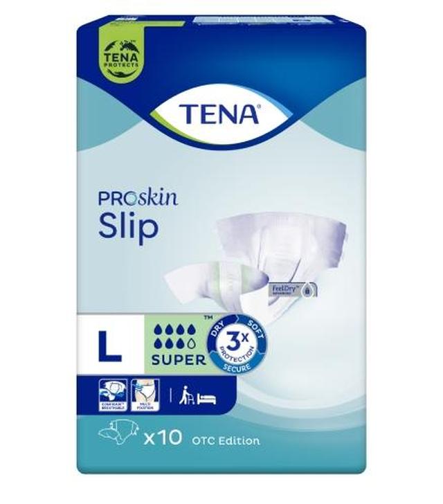 TENA Slip ProSkin Super OTC Edition L, pieluchomajtki, 10 sztuk