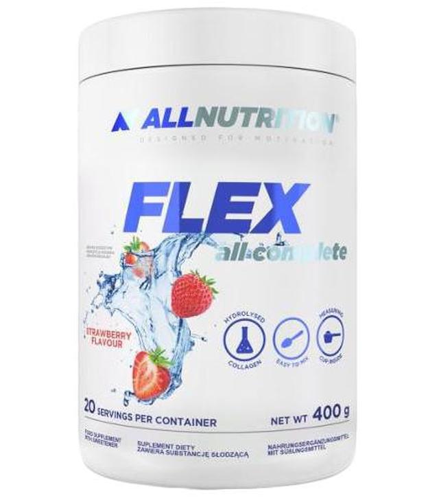 AllNutrition Flex all complete o smaku truskawkowym, 400 g, cena, opinie, składniki - ważny do 2025-10-31