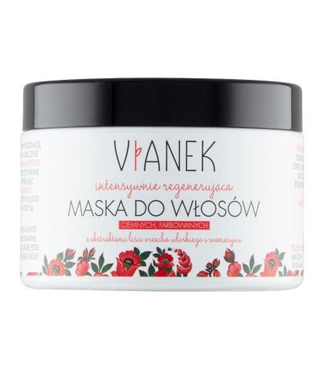 VIANEK Regenerująca maska do włosów ciemnych i farbowanych - 150 ml - ważny do 2025-10-31