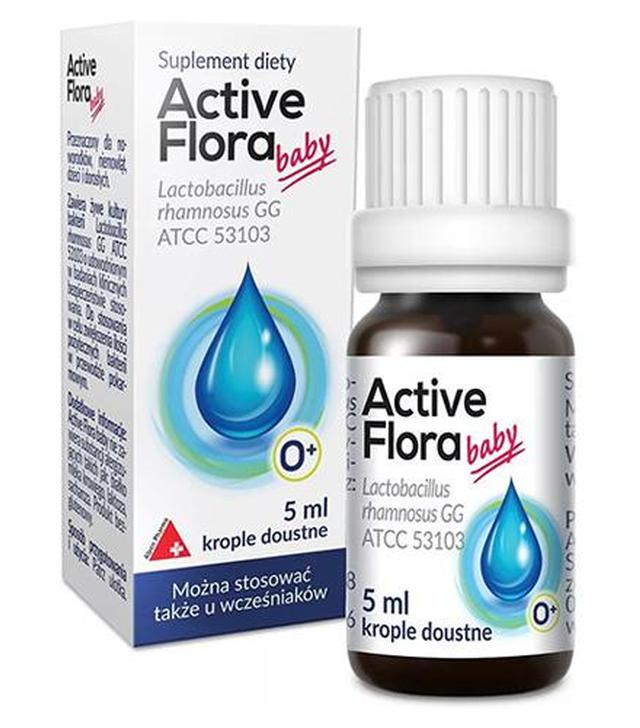 Active Flora Baby+ Krople, 5 ml, cena, opinie, właściwości - ważny do 2025-09-30