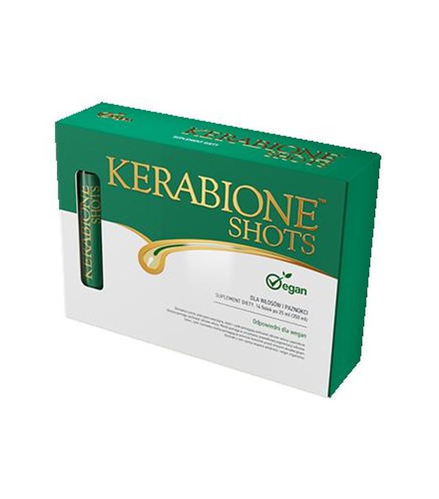 KERABIONE SHOTS dla włosów i paznokci, 14 fiolek - ważny do 2025-08-31