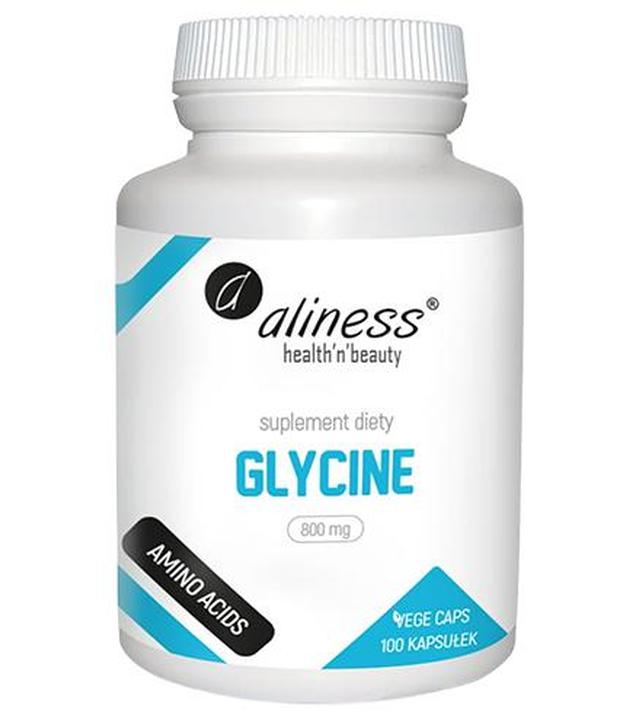 Aliness Glycine 800 mg, 100 vege kapsułki, cena, opinie, wskazania