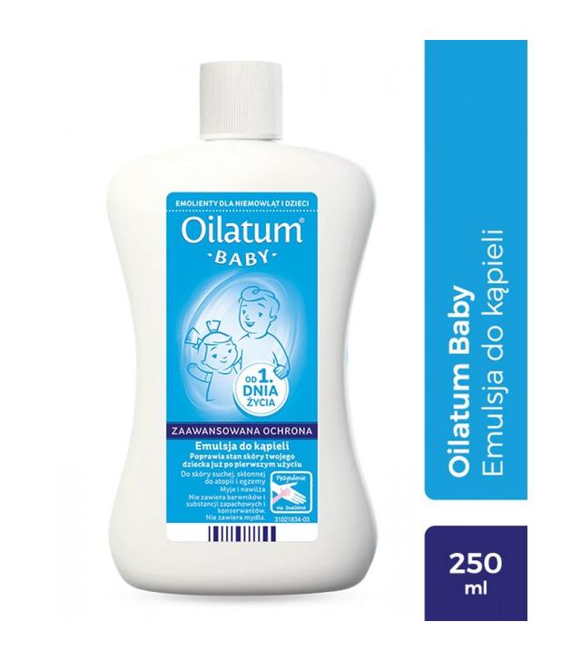 OILATUM BABY Emulsja do kąpieli dla dzieci, 250 ml  - ważny do 2025-10-31
