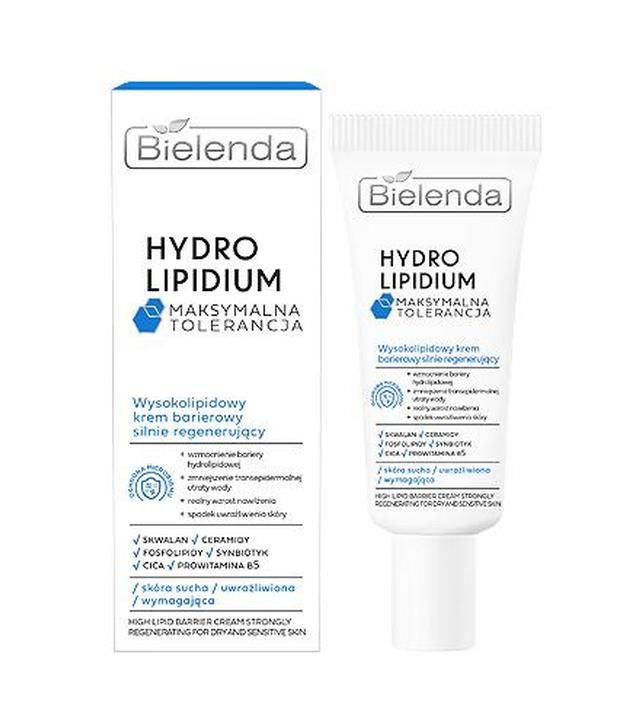 Bielenda Hydro Lipidium Maksymalna Tolerancja Wysoko-Lipidowy Krem barierowy silnie regenerujący, 50 ml