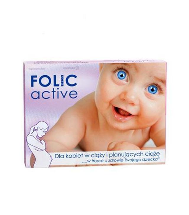 Folic Active 400 µg - 30 tabl. Dla kobiet w ciąży i planujących dziecko - cena, opinie, dawkowanie