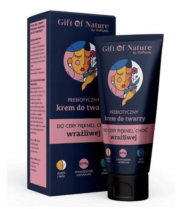 Gift Of Nature Prebiotyczny krem do twarzy do cery wrażliwej - 50 ml - cena, opinie, właściwości