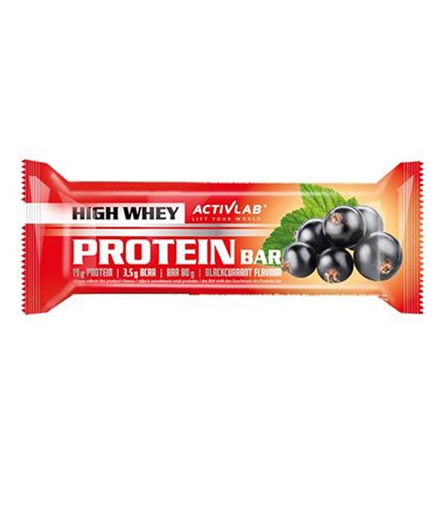 ActivLab High Whey Protein Bar Baton wysokobiałkowy o smaku czarnej porzeczki - 80 g - cena, opinie, właściwości - ważny do 2025-01-29