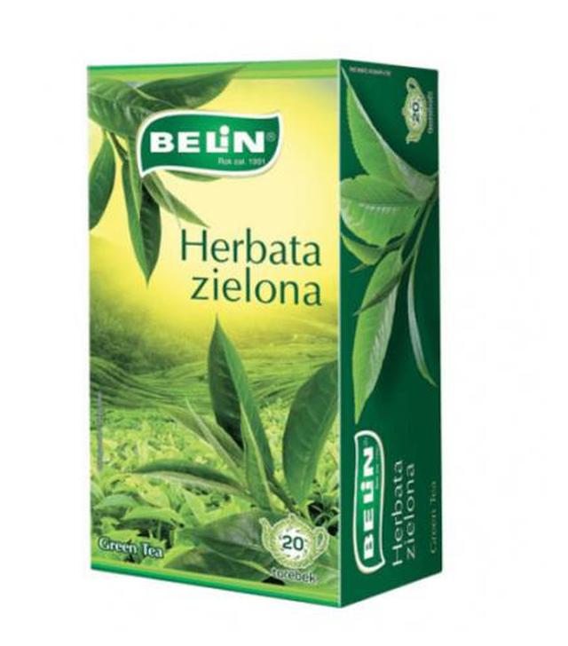 Belin Herbata zielona, 20 x 1,75 g, cena, wskazania, składniki