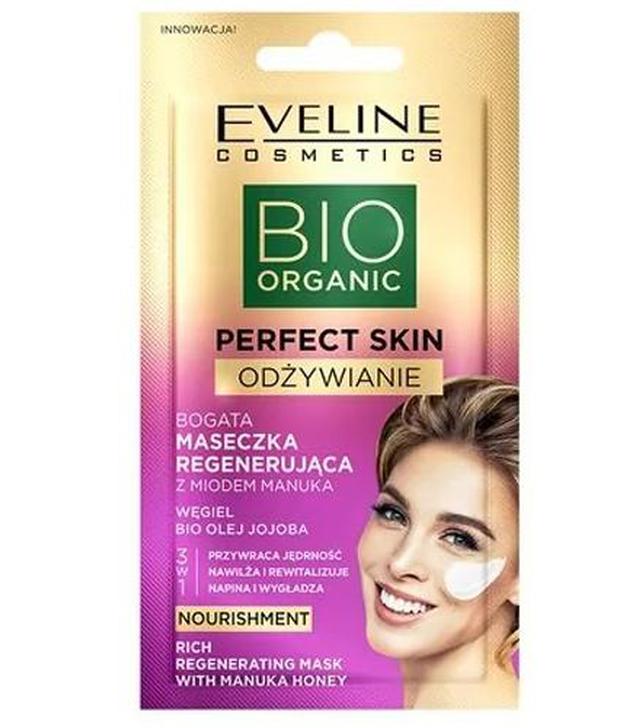 Eveline Bio Organic Perfect Skin Odżywianie Bogata maseczka regenerująca z miodem manuka - 8 ml - cena, opinie, właściwości