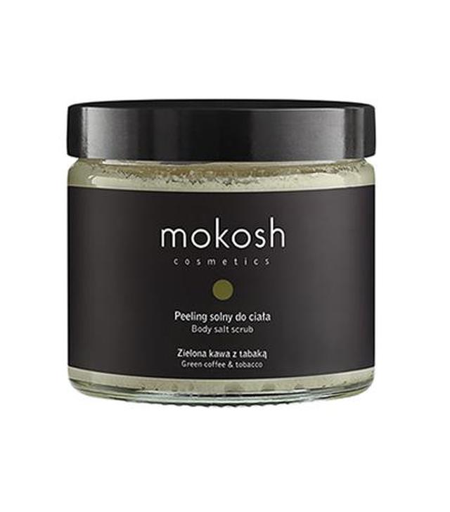 Mokosh Peeling solny do ciała Zielona kawa z tabaką - 300 g - cena, opinie, właściwości