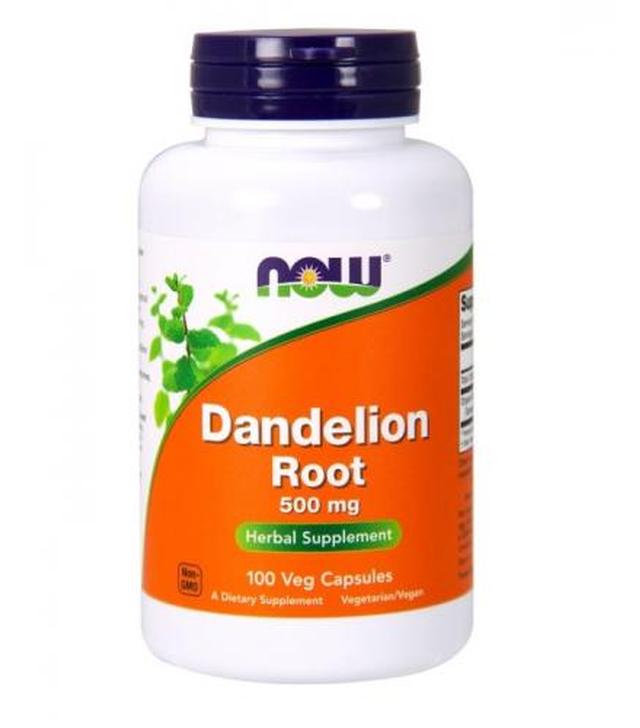 NOW FOODS Dandelion root 500 mg, 100 kapsułek