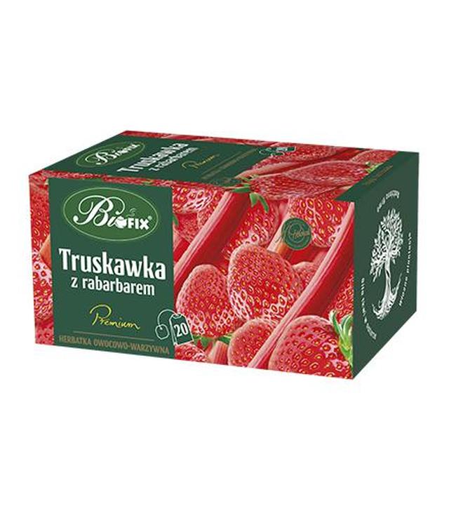 Bifix Truskawka z rabarbarem Herbatka owocowo-warzywna, 20 x 2 g, cena, opinie, stosowanie