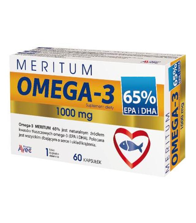 Meritum Omega-3 65% EPA i DHA 60 kapsułek