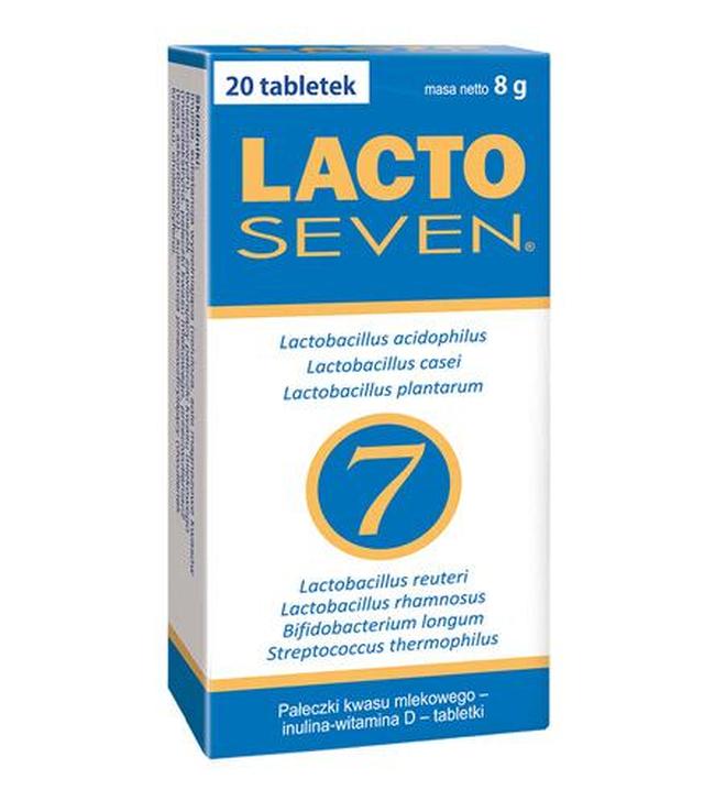 LACTOSEVEN - 20 tabl.Odporność i zdrowa mikroflora jelitowa.