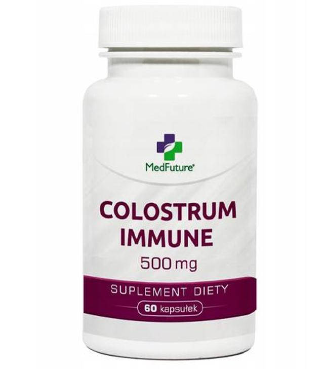 MedFuture Colostrum Immune 500 mg, 60 kaps., cena, opinie, stosowanie