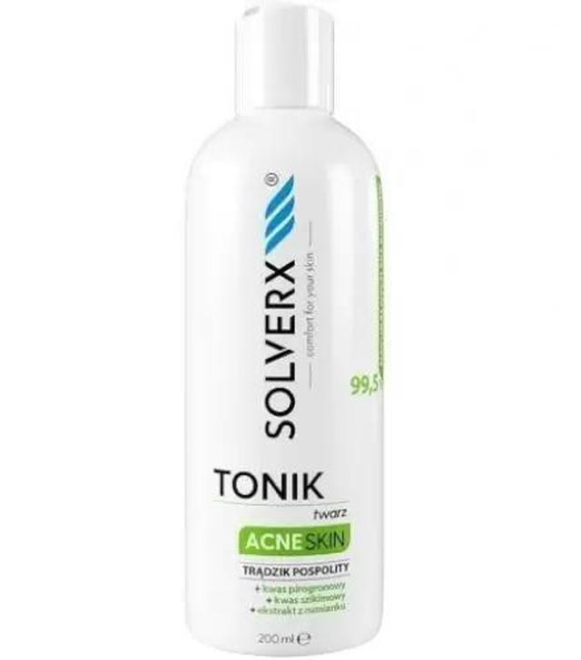 Solverx Acne Skin tonik do twarzy na trądzik pospolity, 200 ml