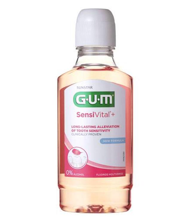 SUNSTAR GUM SENSIVITAL+ Płyn do płukania jamy ustnej - 300 ml - cena, stosowanie, opinie