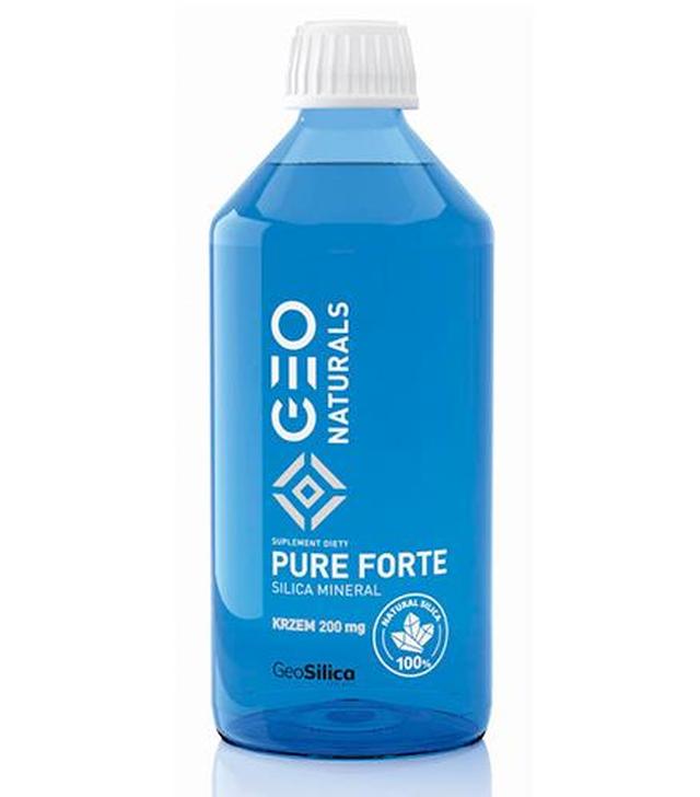 Geonaturals Pure Forte Silica Mineral Krzem  200 mg - 500 ml - cena, opinie, wskazania