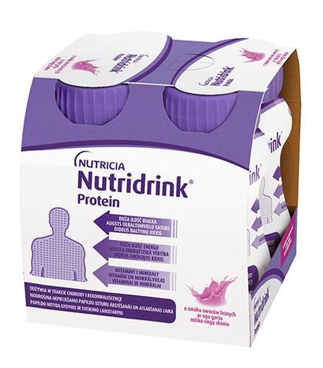 Nutridrink Protein, owoce leśne, 4 x 125 ml