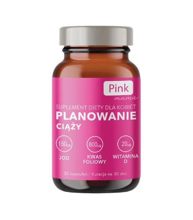 Pink Mama Planowanie ciąży, kapsułki, 30 sztuk