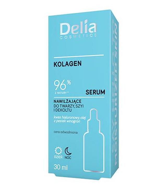 Delia Cosmetics Kolagen Serum nawilżające do twarzy szyi i dekoltu, 30 ml, cena, opinie, właściwości