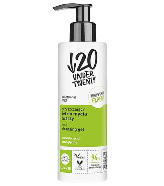 Lirene Under Twenty Oczyszczający żel do mycia twarzy, 190 ml