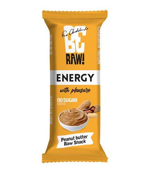 BeRAW! Energy, Baton energetyczny, masło orzechowe, 40 g
