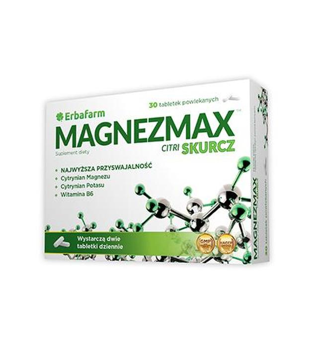 Magnezmax Citri Skurcz - 30 tabl. - cena, opinie, stosowanie - ważny do 2025-10-31