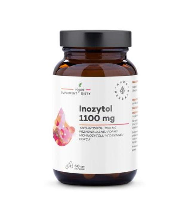 Inozytol 1100 mg Myo-Inositol, 60 kapsułek