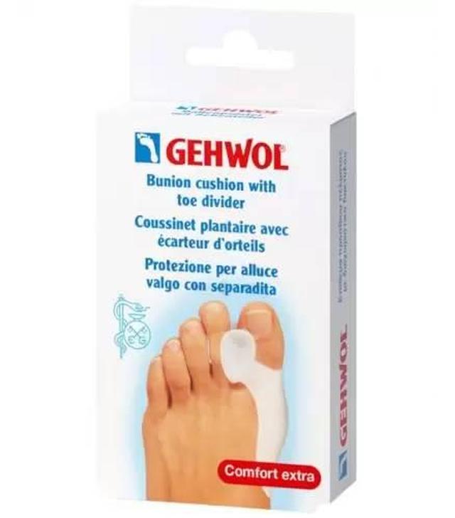Gehwol, poduszka przeciwuciskowa na haluksy z rozdzielaczem do palców, 1 sztuka