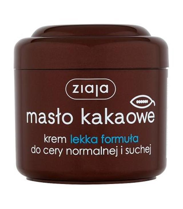 Ziaja Masło Kakaowe Krem lekka formuła do cery normalnej i suchej - 200 ml - cena, opinie, stosowanie