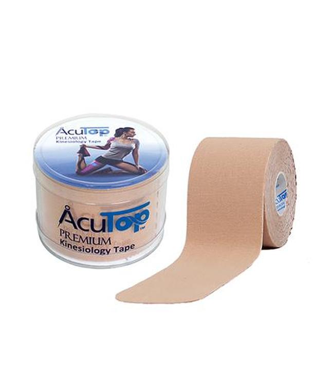 AcuTop Premium Kinesiology Tape 5 cm x 5 m beżowy, 1 sztuka, cena, opinie, stosowanie