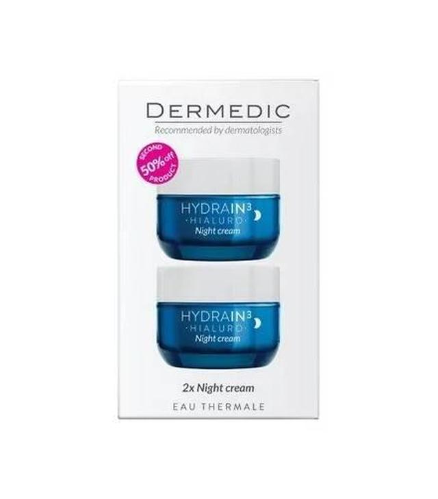 Dermedic, Hydrain 3 Hialuro, Krem na noc 2 x 50 ml