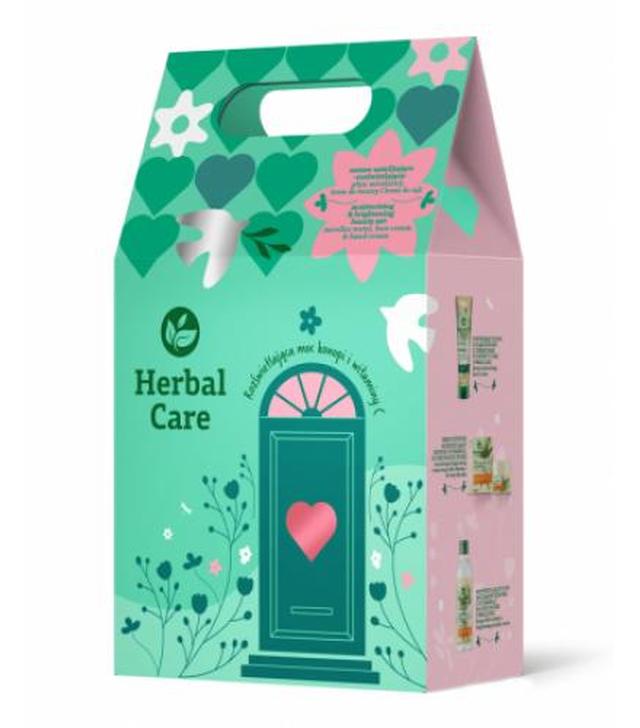 Herbal Care Rozświetlająca moc konopi i witaminy C Rozświetlający płyn micelarny 400 ml + Krem odżywczo-rozświetlający 50 ml + Krem nawilżający do rąk 100 ml [ZESTAW]