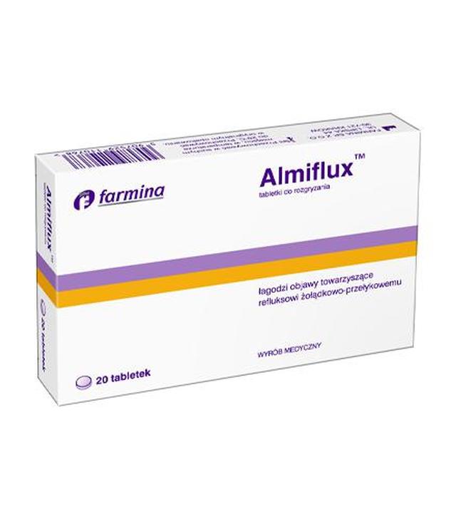 Almiflux, 20 tabletek, refluks, zgaga