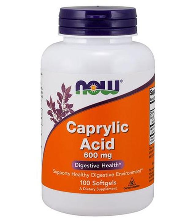 NOW FOODS Caprylic Acid 600 mg  - 100 kaps.
