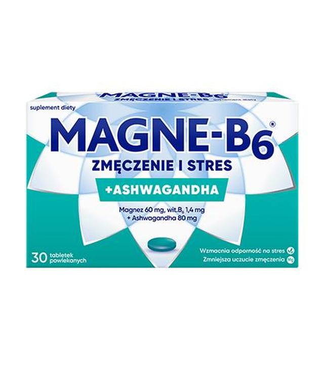 Magne-B6 Zmęczenie i stres, Magnez z ashwagandhą, tabletki, 30 sztuk - ważny do 2025-09-30