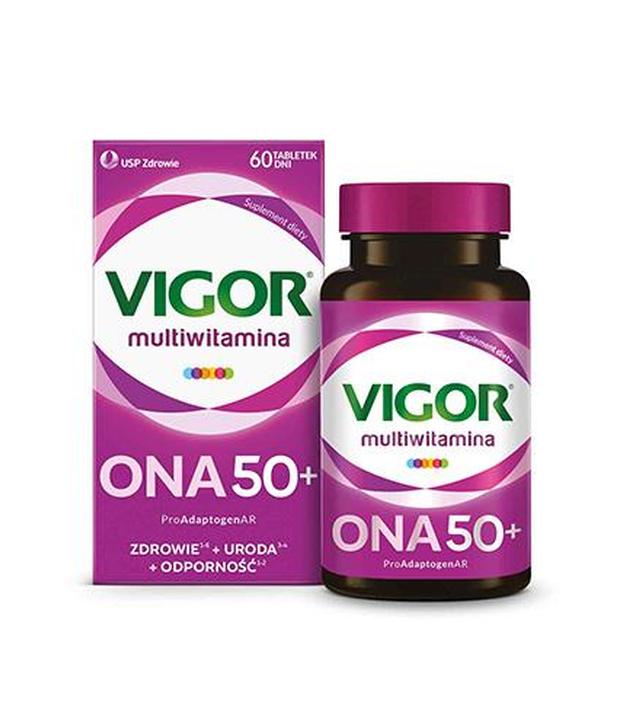 Vigor Multiwitamina ONA 50+, 60 tabl., cena, opinie, właściwości