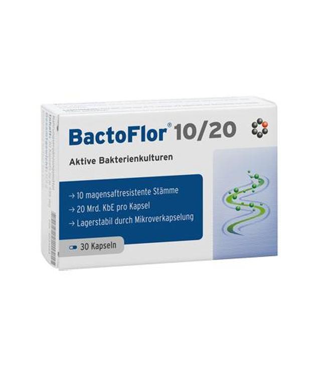BactoFlor 10/20 - 30 kaps. - cena, opinie, dawkowanie