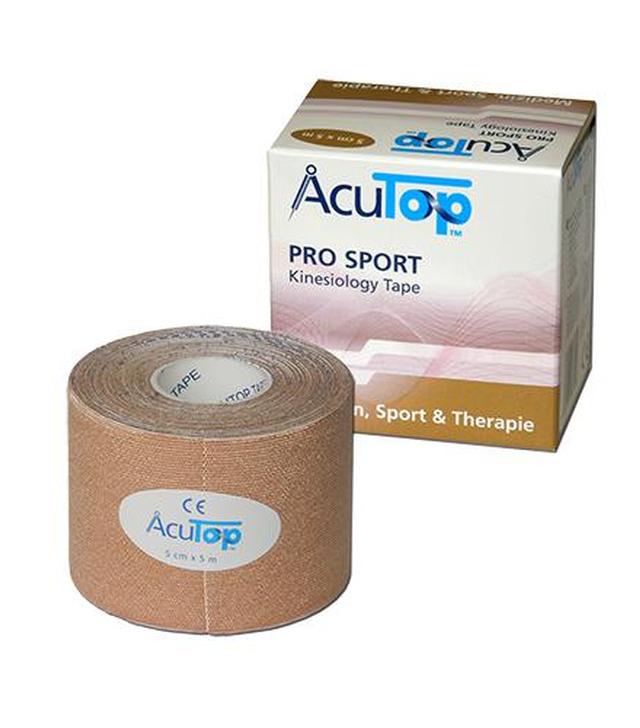 AcuTop Pro Sport Tape 5 cm x 5 m beżowy, 1 szt., cena, wskazania, właściwości
